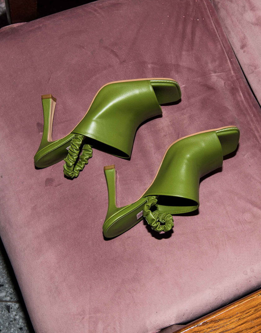 Кожаные мюли на каблуке SAYYA_SS1050, фото 1 - в интернет магазине KAPSULA