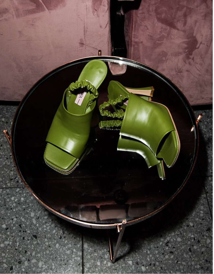 Кожаные мюли на каблуке SAYYA_SS1050, фото 1 - в интернет магазине KAPSULA