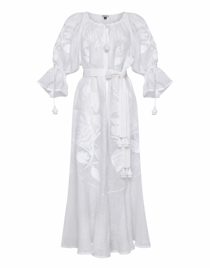 Льняное платье макси Эдем FOBERI_SS20093, фото 1 - в интернет магазине KAPSULA