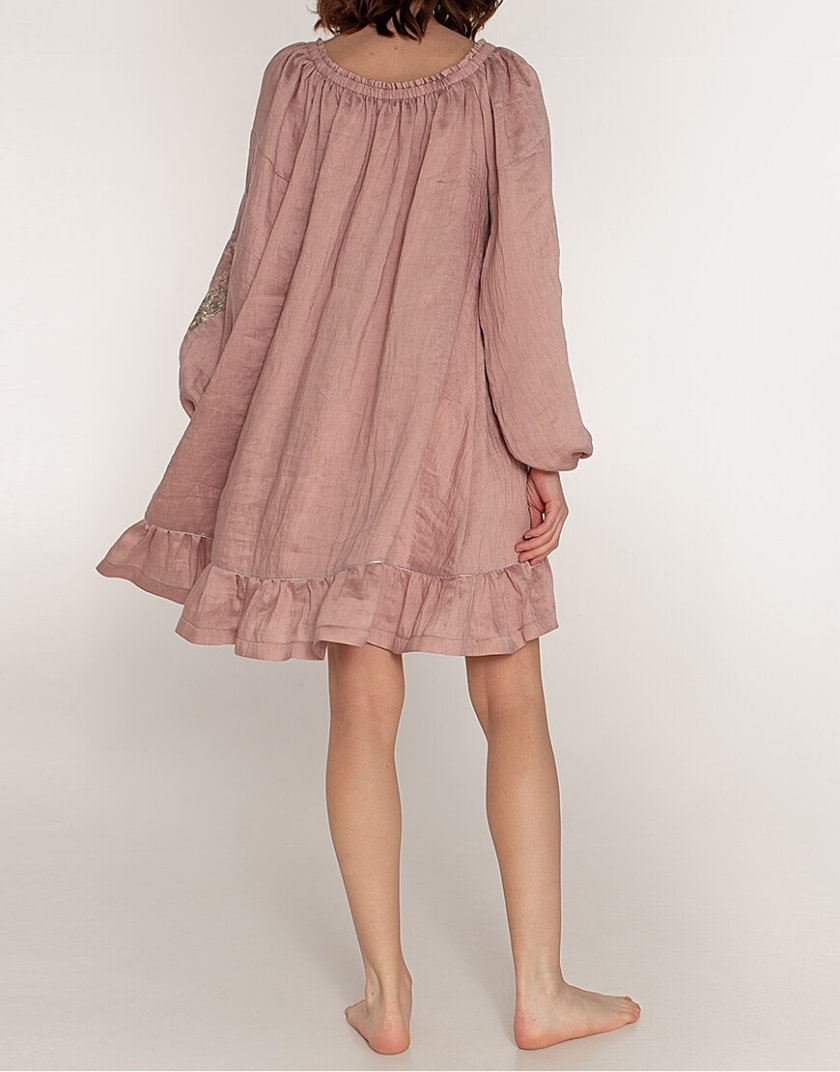 Льняное платье со спущенными плечами WNDR_ss20_dsp_04, фото 1 - в интернет магазине KAPSULA