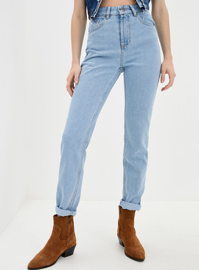 Бавовняні джинси Mom WNDM_jm2, фото 1 - в интернет магазине KAPSULA