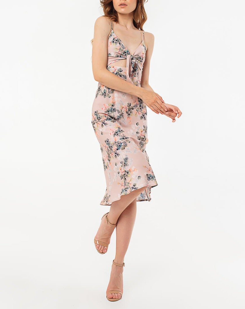 Платье миди с завязкой MGN_1720R, фото 1 - в интернет магазине KAPSULA