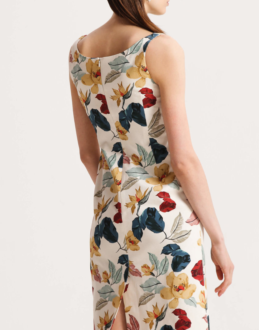 Платье-футляр из хлопка в принт SHKO_20003002, фото 1 - в интернет магазине KAPSULA