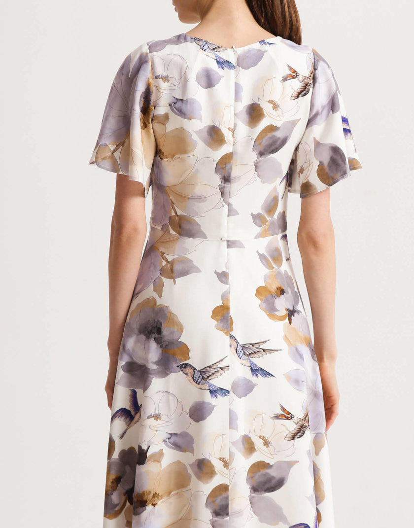 Платье на подкладе с рукавами крыльями SHKO_20005002, фото 1 - в интернет магазине KAPSULA