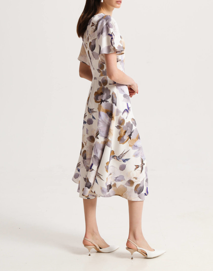 Платье на подкладе с рукавами крыльями SHKO_20005002, фото 1 - в интернет магазине KAPSULA