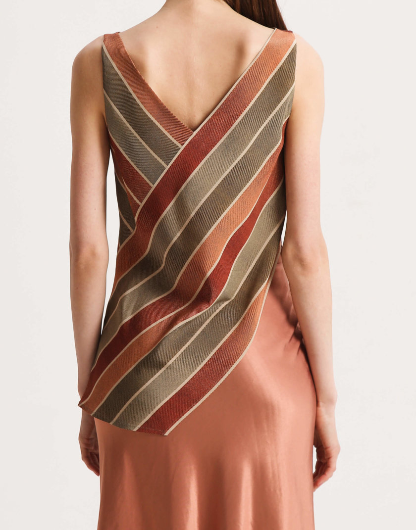 Асимметричная блуза из шелка SHKO_20011001, фото 1 - в интернет магазине KAPSULA