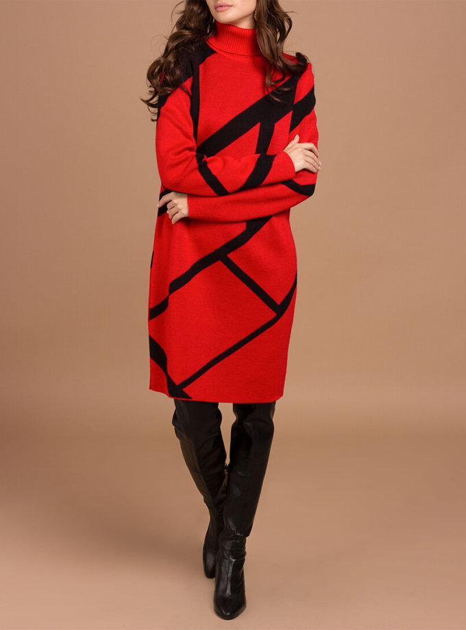 Вязаное платье из шерсти JDW_JD0309, фото 1 - в интернет магазине KAPSULA
