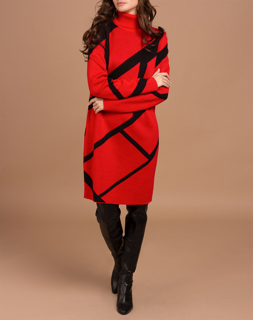Вязаное платье из шерсти JDW_JD0309, фото 1 - в интернет магазине KAPSULA