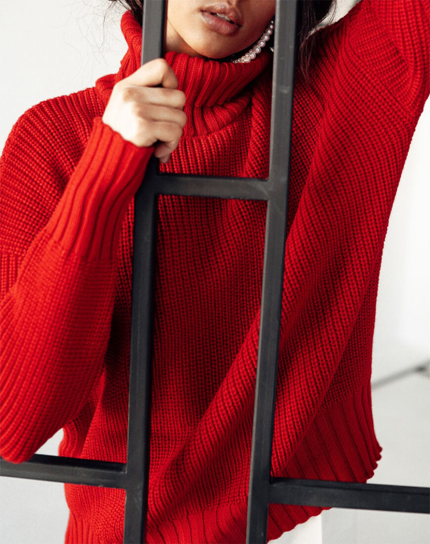 Свободный свитер из шерсти JDW_JD0509, фото 1 - в интернет магазине KAPSULA