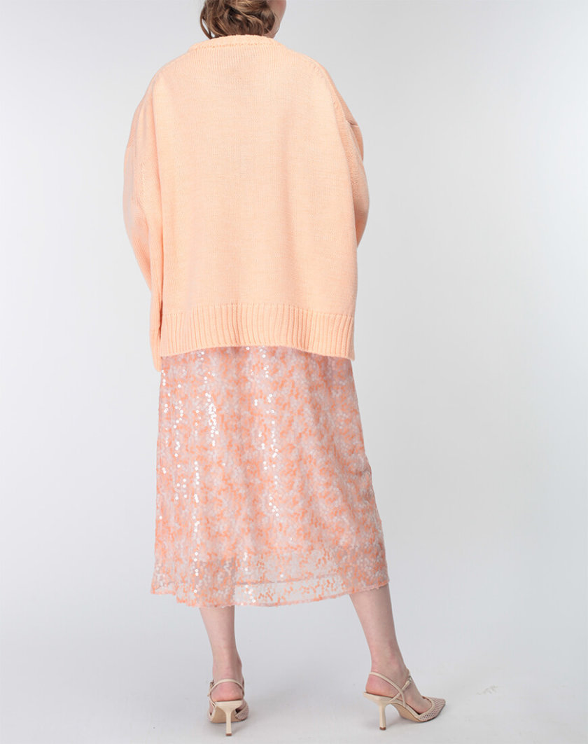 Об'ємний светр із вовни MISS_PU-015-orange, фото 1 - в интернет магазине KAPSULA