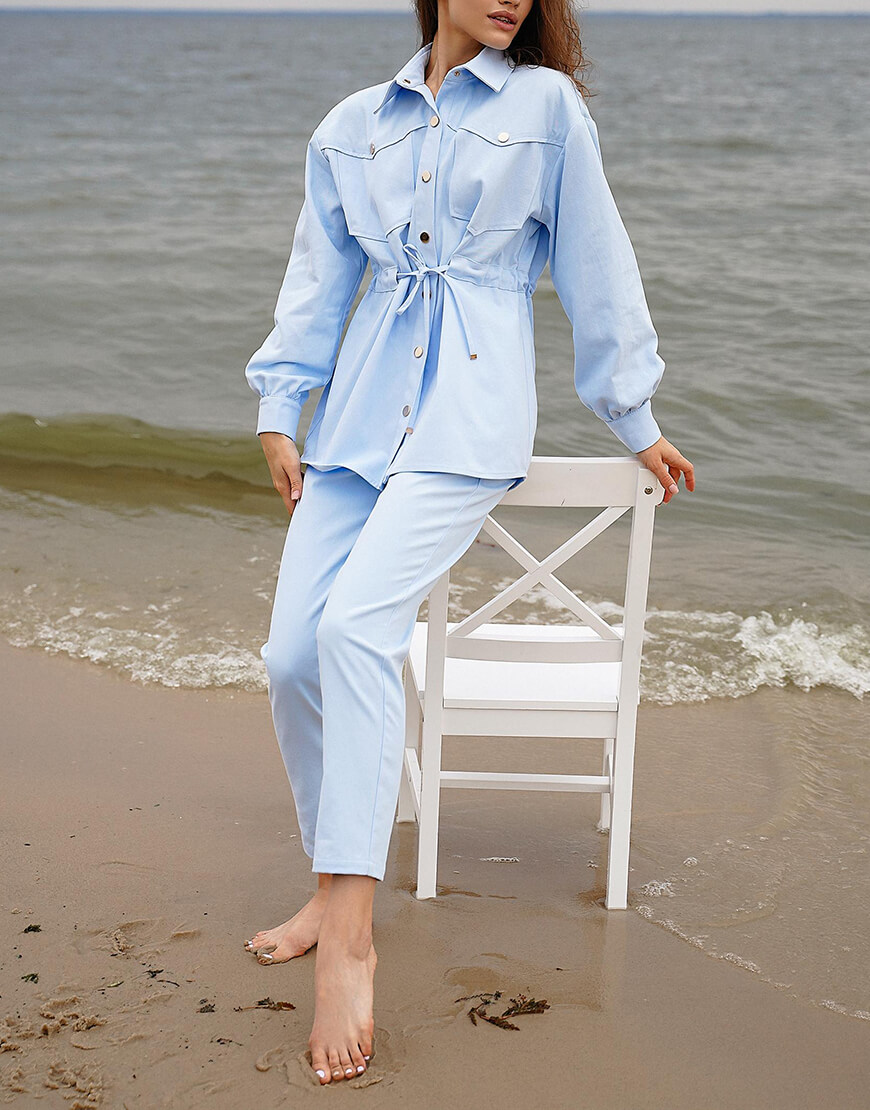 Джинсовий костюм Nala вільного крою MC_MY0820-1, фото 1 Джинсовий костюм Nala вільного крою MC_MY0820-1, фото 1 - в интернет магазине KAPSULA