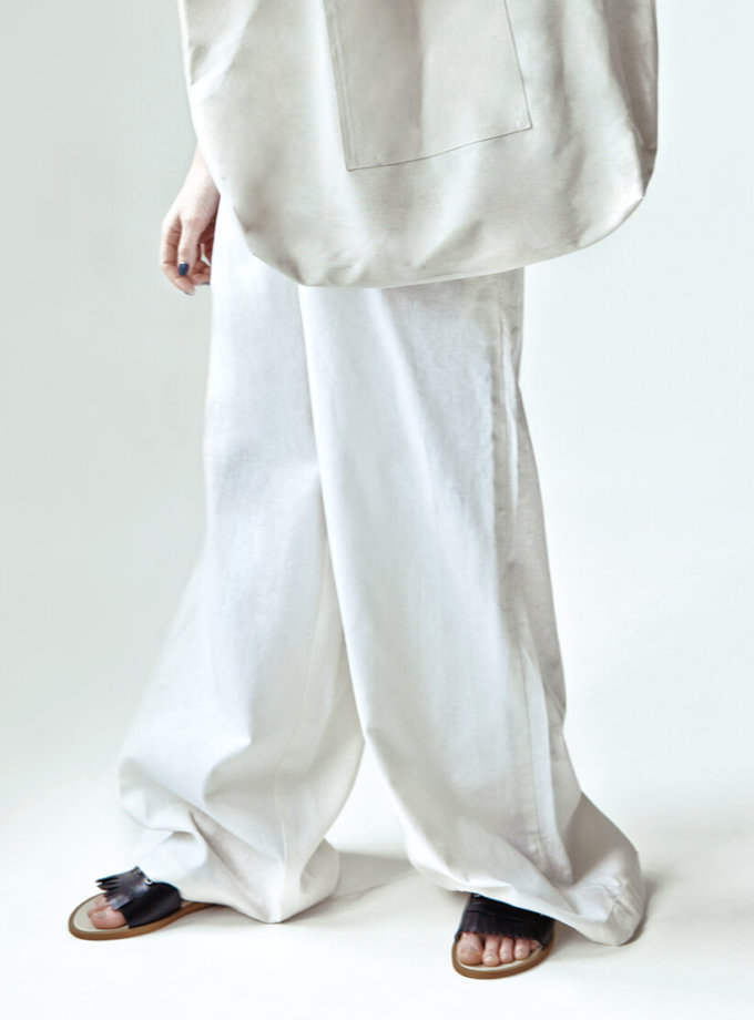 Широкие брюки You из льна SNDR_SSY15, фото 1 - в интернет магазине KAPSULA