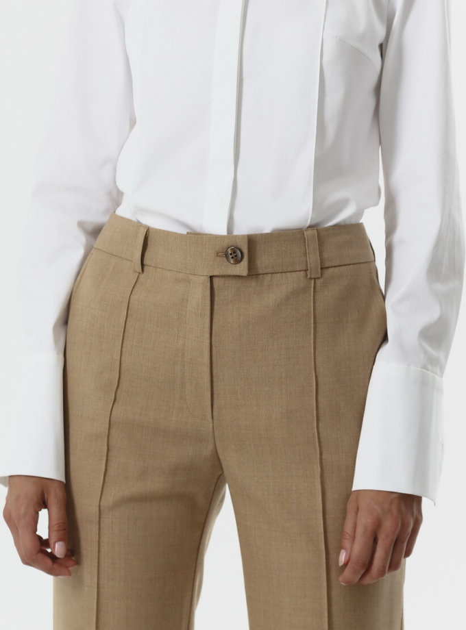 Прямые брюки из шерсти SHKO_20017004, фото 1 - в интернет магазине KAPSULA