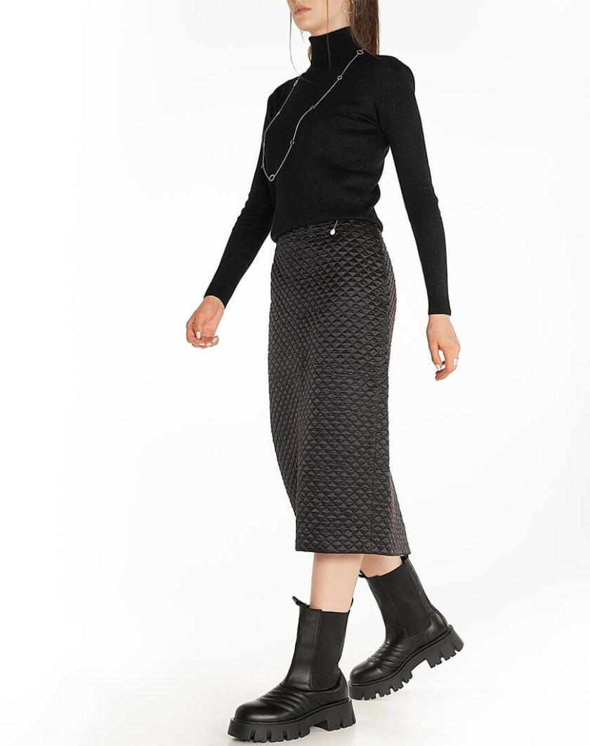Стеганая юбка Black WNDR_fw2021_qsblck_11, фото 1 - в интернет магазине KAPSULA