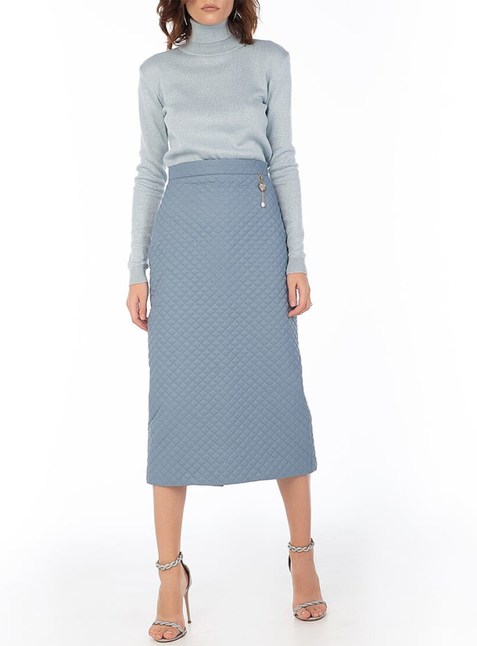 Стеганая юбка Blue WNDR_fw2021_qsblue_11, фото 1 Стеганая юбка Blue WNDR_fw2021_qsblue_11, фото 1 - в интернет магазине KAPSULA