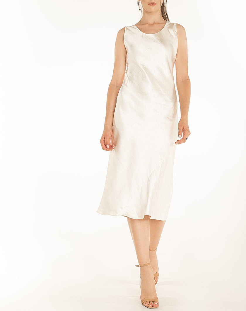Сатиновое платье Beige WNDR_fw2021_sdbez_14, фото 1 - в интернет магазине KAPSULA