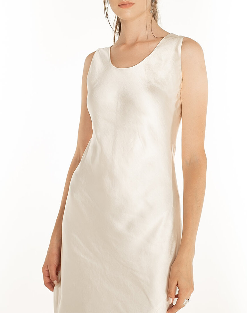 Сатиновое платье Beige WNDR_fw2021_sdbez_14, фото 1 - в интернет магазине KAPSULA