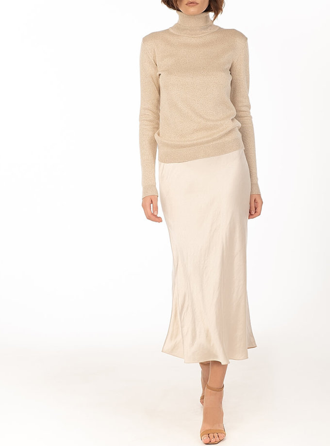 Сатиновая юбка Beige WNDR_fw2021_ssbez_13, фото 1 - в интернет магазине KAPSULA