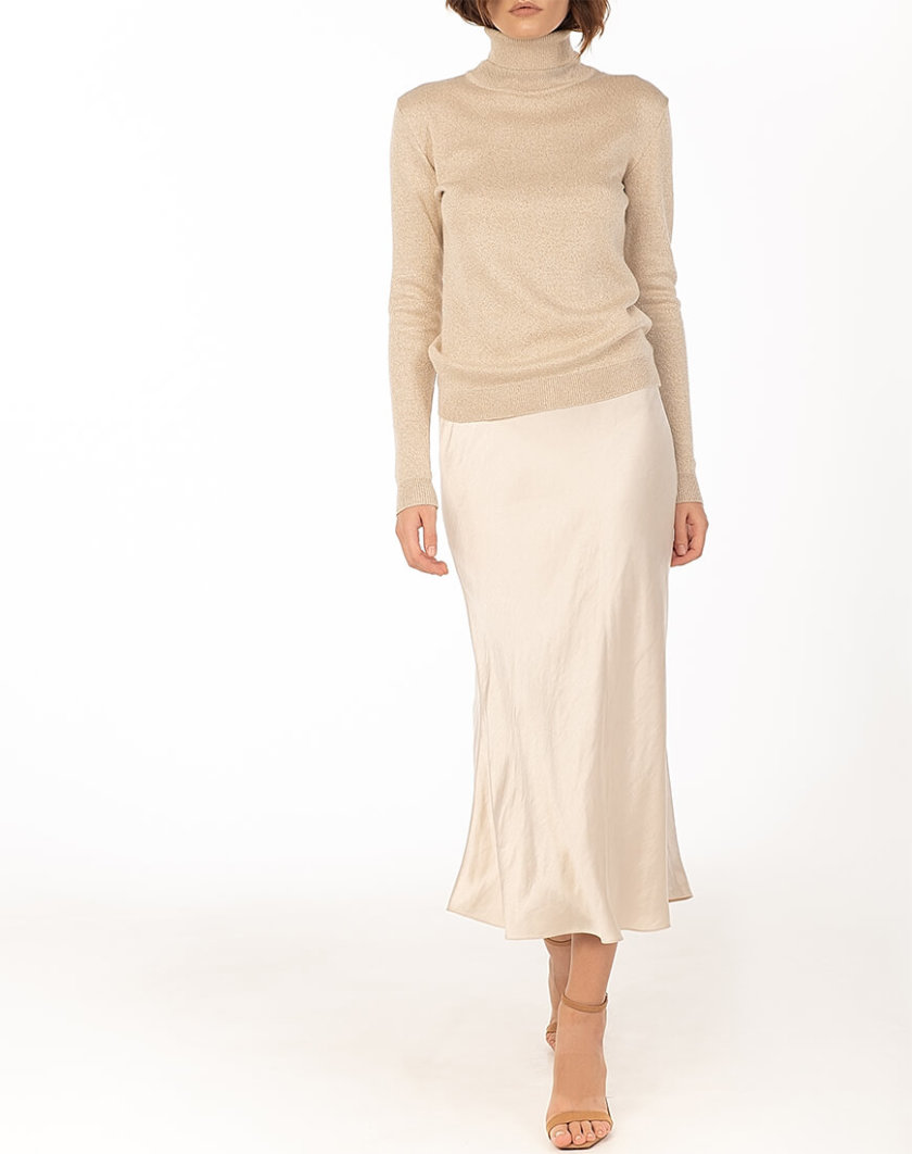 Сатиновая юбка Beige WNDR_fw2021_ssbez_13, фото 1 - в интернет магазине KAPSULA