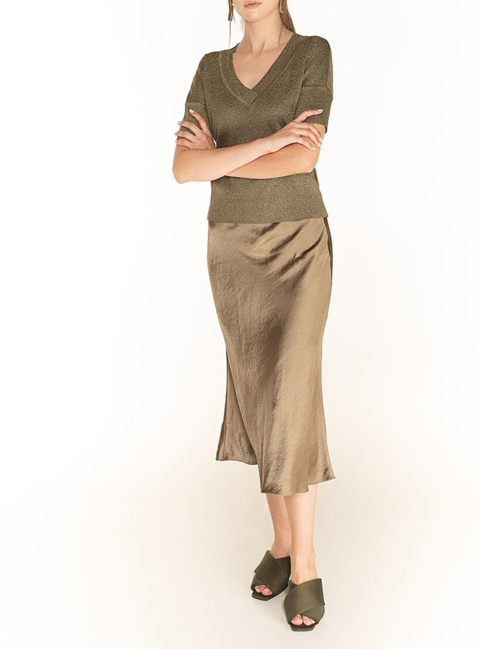 Сатиновая юбка Olive WNDR_fw2021_ssol_13, фото 1 - в интернет магазине KAPSULA