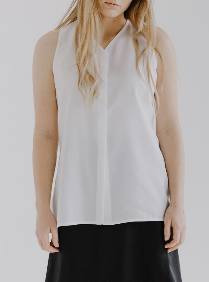 Блуза без рукавов DAWB FRM_XIM_03А_W, фото 1 - в интернет магазине KAPSULA