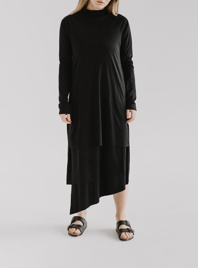 Асиметрична сукня LUNG FRM_XIM_06E_BL, фото 1 - в интернет магазине KAPSULA
