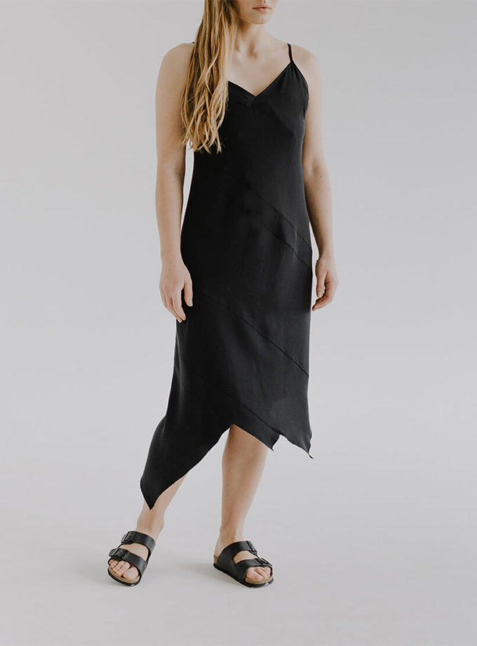 Асимметричное платье на бретелях MAIV FRM_XIM_06F_B, фото 1 - в интернет магазине KAPSULA