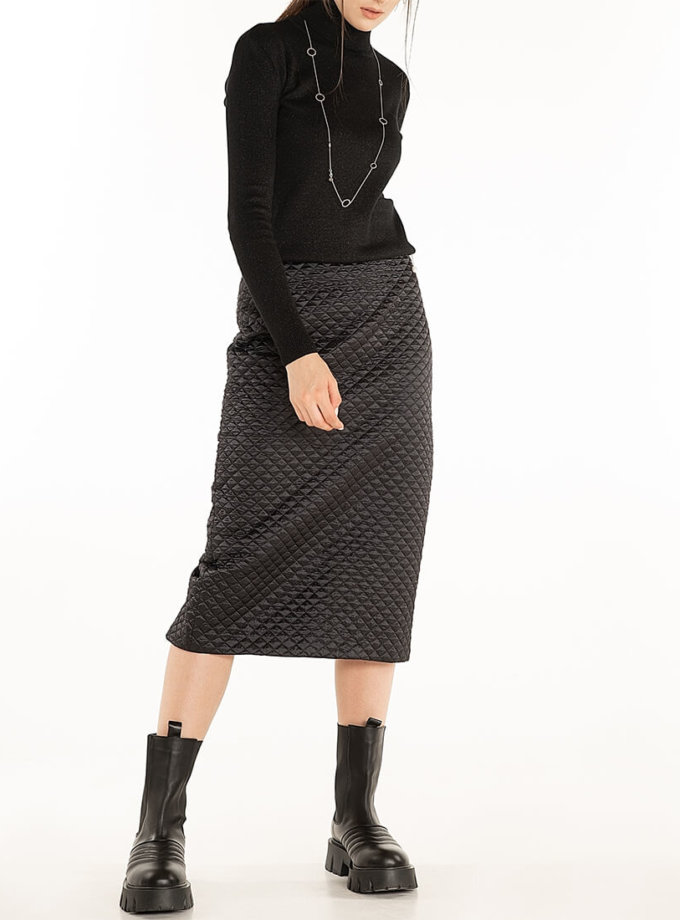 Стеганая юбка Black WNDR_fw2021_qsblck_11, фото 1 Стеганая юбка Black WNDR_fw2021_qsblck_11, фото 1 - в интернет магазине KAPSULA