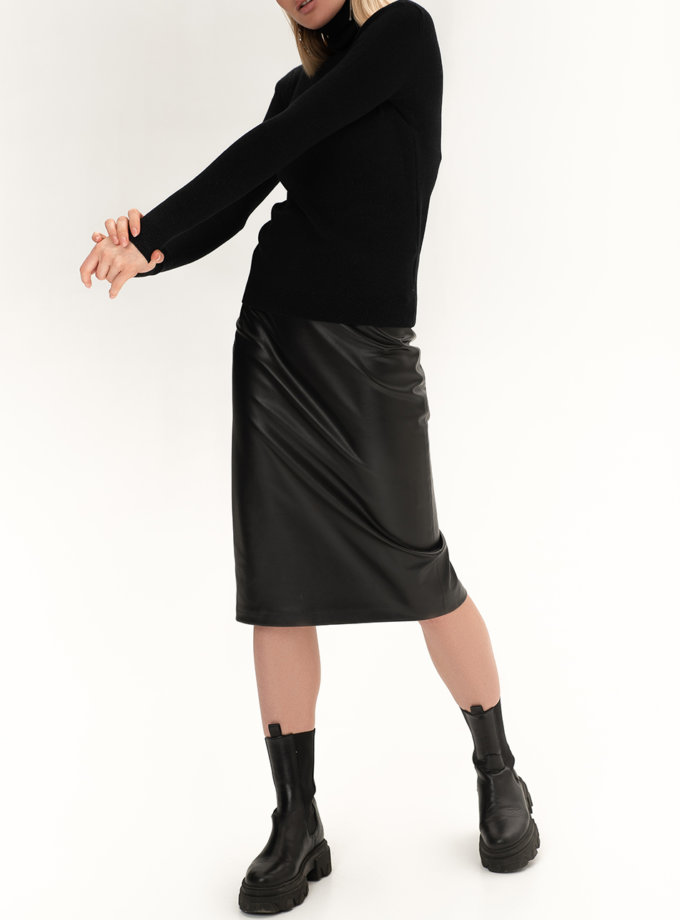 Юбка из эко-кожи Black WNDR_fw2021_sblck_07, фото 1 Юбка из эко-кожи Black WNDR_fw2021_sblck_07, фото 1 - в интернет магазине KAPSULA