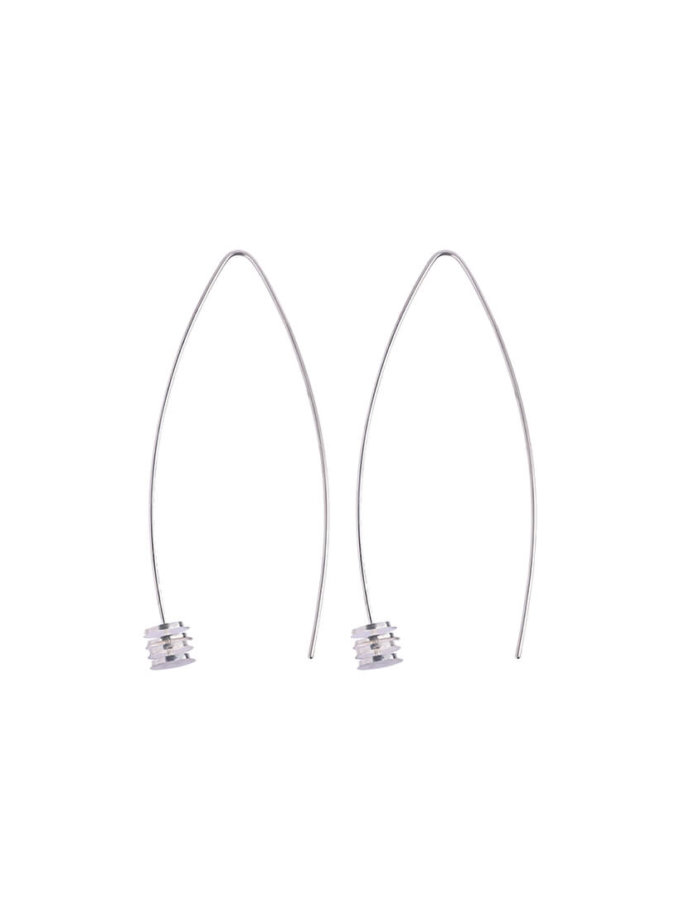 Довгі ярусні сережки зі срібла LGV_dot005, фото 1 - в интернет магазине KAPSULA