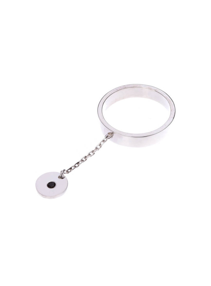 Срібний перстень з підвіскою LGV_dot011, фото 1 - в интернет магазине KAPSULA