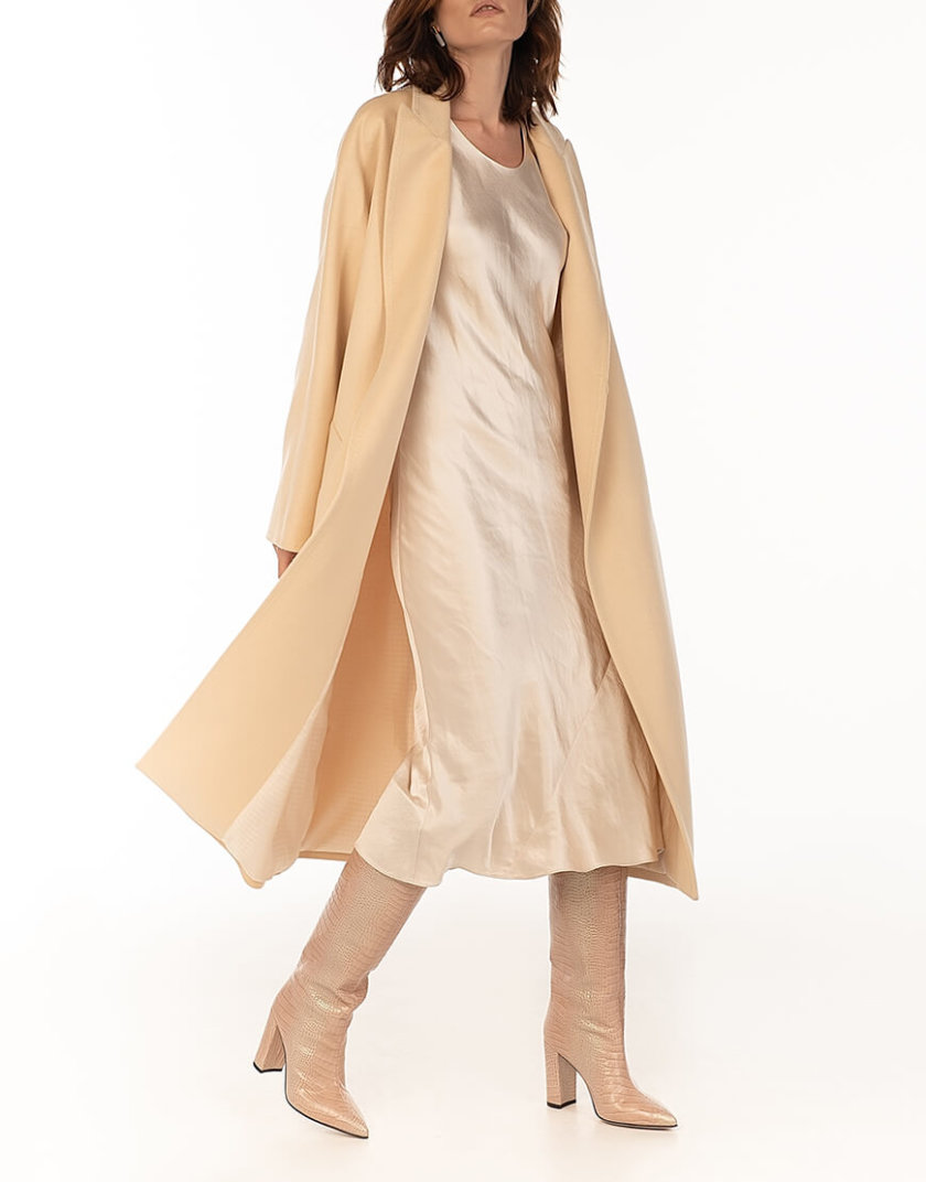 Пальто з кашеміру з поясом Milk WNDR_Fw1920_cshm_11_milk, фото 1 - в интернет магазине KAPSULA
