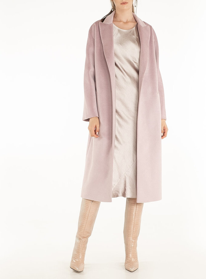 Пальто из кашемира с поясом Lilac WNDR_Fw1920_cshwp_11_purple, фото 1 Пальто из кашемира с поясом Lilac WNDR_Fw1920_cshwp_11_purple, фото 1 - в интернет магазине KAPSULA