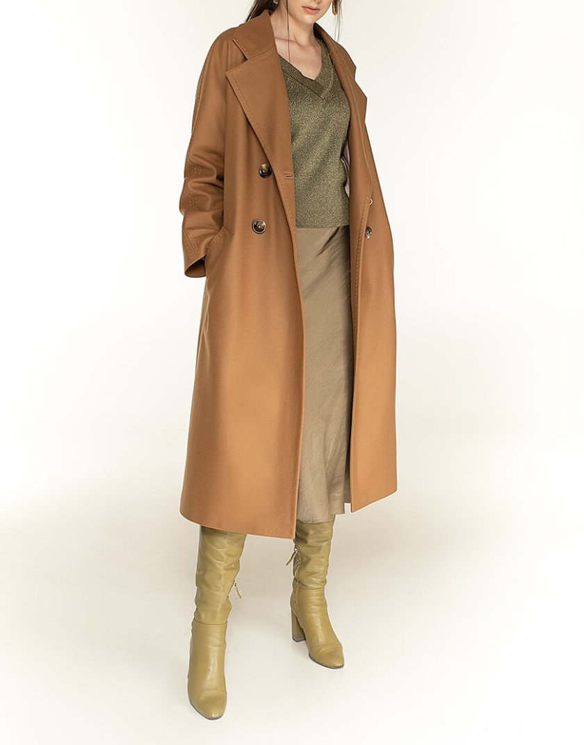 Двубортное пальто c рукавом реглан Camel WNDR_fw1920_ccan02, фото 1 - в интернет магазине KAPSULA