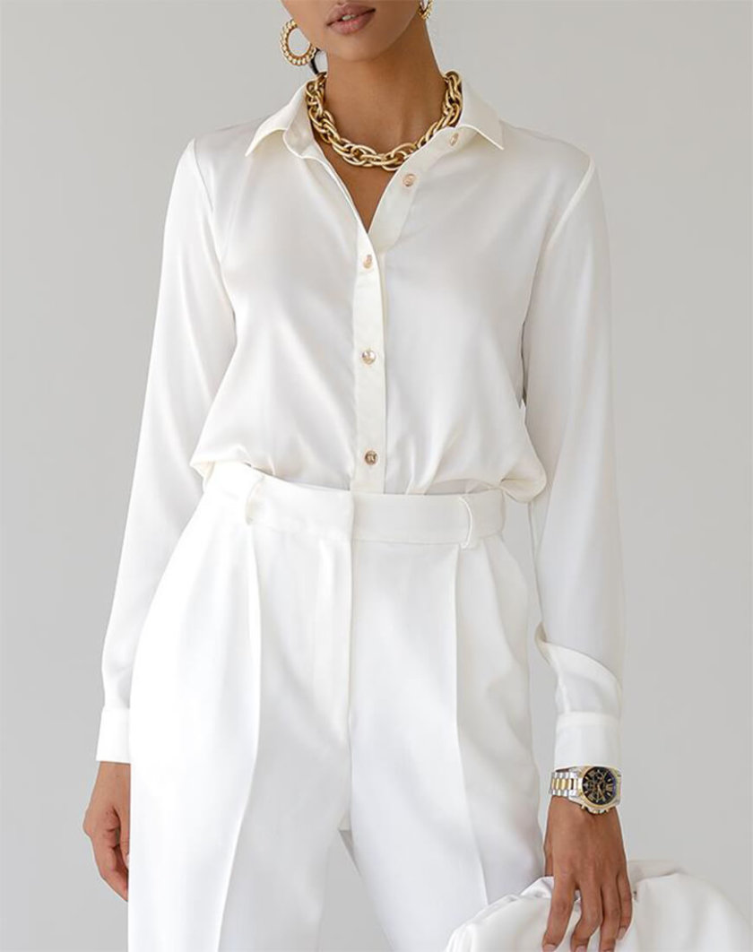 Блуза Malena с манжетами MC_MY1021-2, фото 1 - в интернет магазине KAPSULA