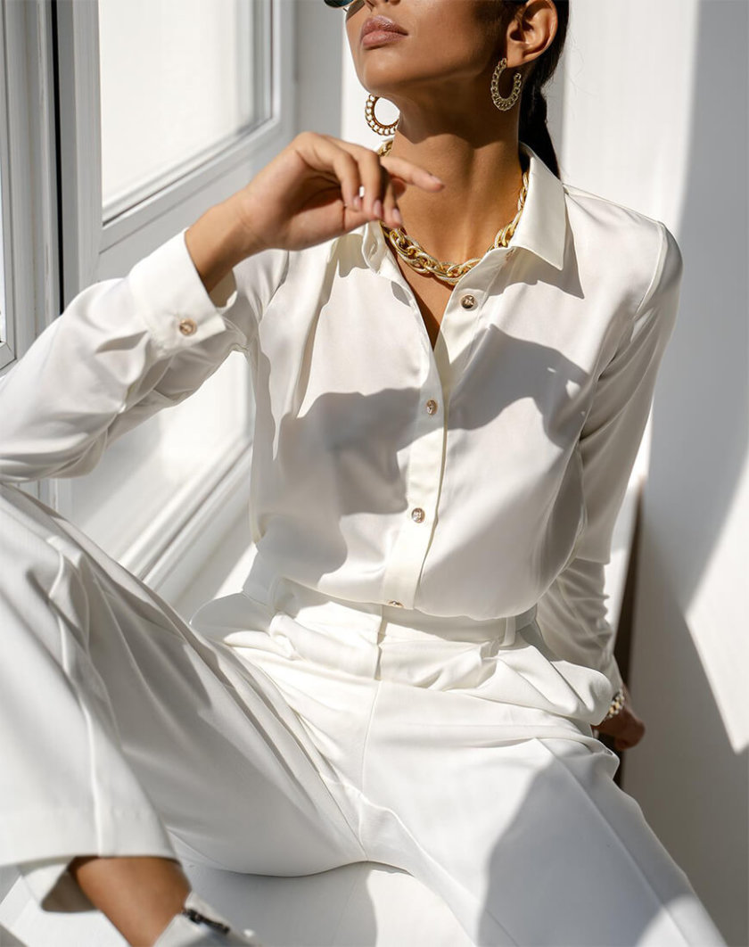 Блуза Malena с манжетами MC_MY1021-2, фото 1 - в интернет магазине KAPSULA