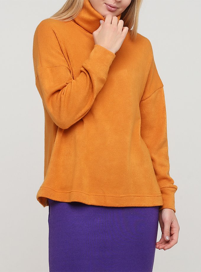 Подовжений светр з високою горловиною MNTK_MTF2024, фото 1 - в интернет магазине KAPSULA