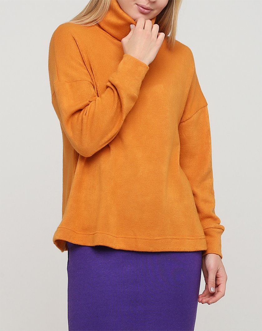 Удлиненный свитер с высокой горловиной MNTK_MTF2024, фото 1 - в интернет магазине KAPSULA