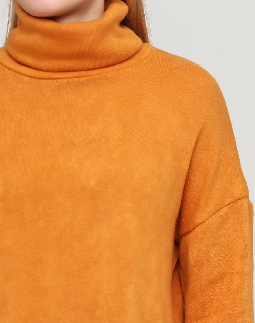Удлиненный свитер с высокой горловиной MNTK_MTF2024, фото 1 - в интернет магазине KAPSULA