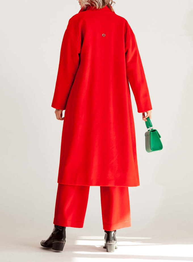 Пальто из плотной шерсти MMT_093_red, фото 1 - в интернет магазине KAPSULA