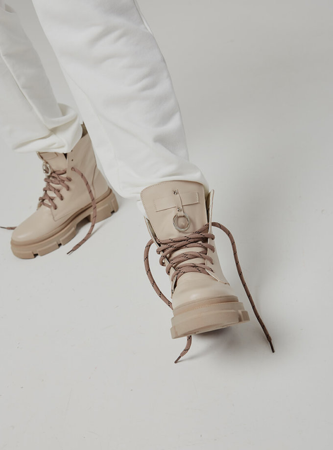 Кожаные ботинки Legion на флисе ED_LG-16, фото 1 - в интернет магазине KAPSULA