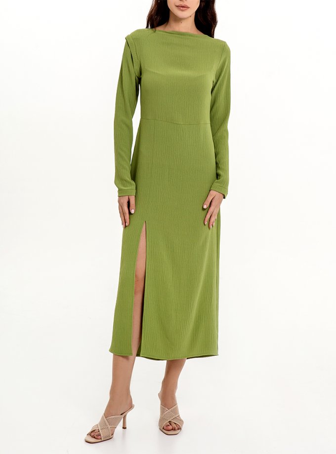 Сукня міді зі зйомним рукавом XM_Nat_28, фото 1 - в интернет магазине KAPSULA
