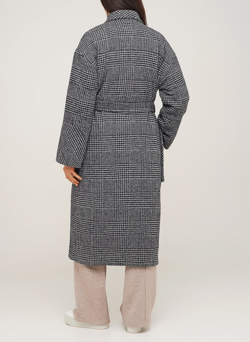 Шерстяное пальто-халат AY_1849, фото 1 - в интернет магазине KAPSULA