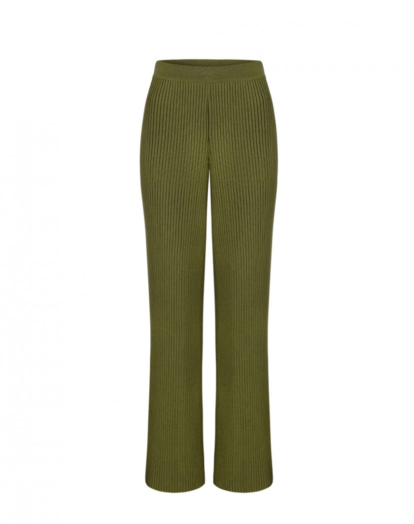 Вязаные брюки на резинке SAYYA_FW1084-3, фото 1 - в интернет магазине KAPSULA