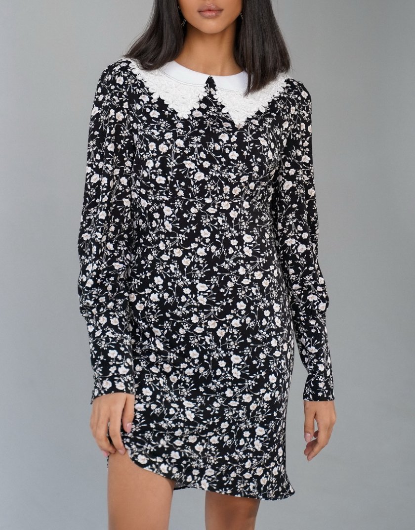Платье Zoya со съемным воротником MC_MY3521, фото 1 - в интернет магазине KAPSULA