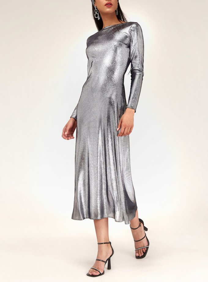 Платье с металлическим блеском CVR_NY21TERM, фото 1 - в интернет магазине KAPSULA