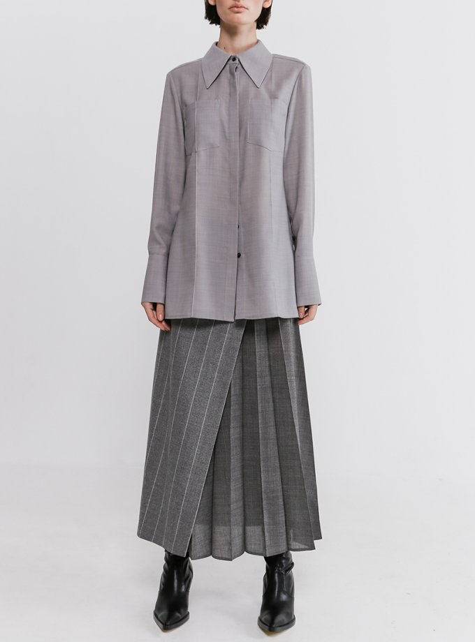 Блуза из шерсти с карманами SHKO_20019003, фото 1 - в интернет магазине KAPSULA