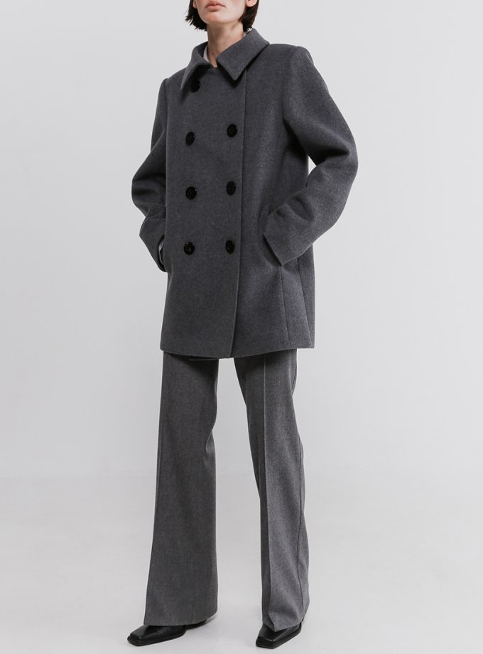 Двубортное пальто из шерсти SHKO_20036001, фото 1 - в интернет магазине KAPSULA