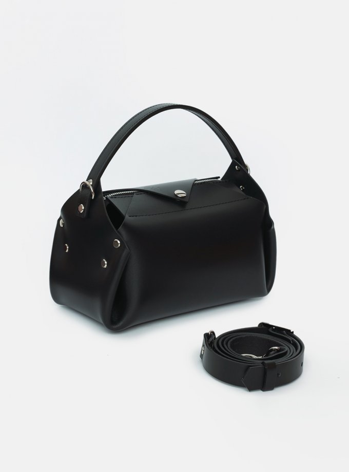 Кожаная сумка Hoshi M Black VIS_Hoshi-bag-М-002, фото 1 - в интернет магазине KAPSULA