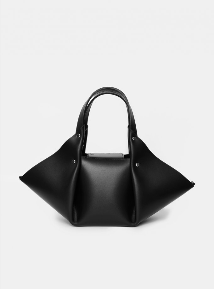 Шопер Hoshi Black з натуральної шкіри VIS_Hoshi-shopper-002, фото 1 - в интернет магазине KAPSULA